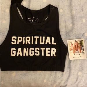 Spiritual gangster sports bra yoga